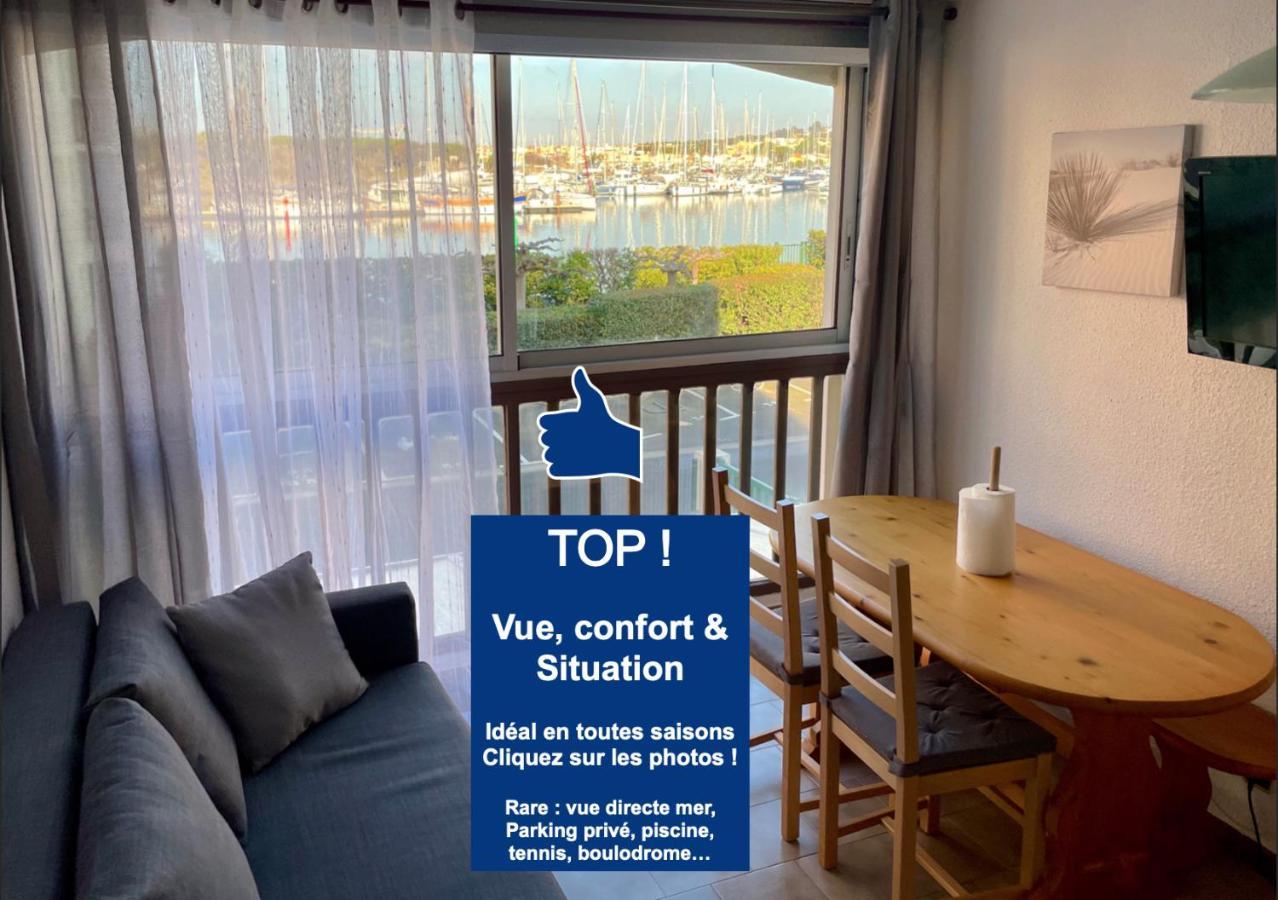 Studio Face A La Mer 4 Couchages - Gratuits Piscine Tennis Et Un Parking Prive Rare Et Tres Utile - Vue Magnifique Sur La Mer - Agreable En Toutes Saisons Ile Des Pecheurs - La Brigantine - Emplacement Et Vue Rares Au Cap D'Агде Екстериор снимка